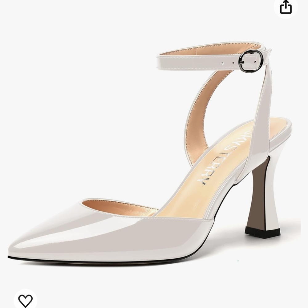 Skysterry white pump
